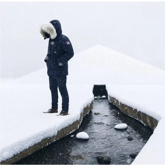 Genuine Coyote Fur Ruff Collar Trim Canada Goose with Button Loops 24 inch US